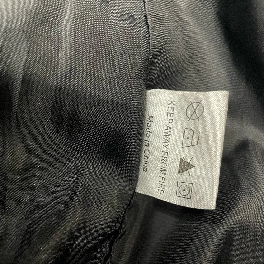 Vintage Tapestry Coat Patchwork 90's LARGE Western Tribal Floral Peacoat Small - Picture 11 of 11